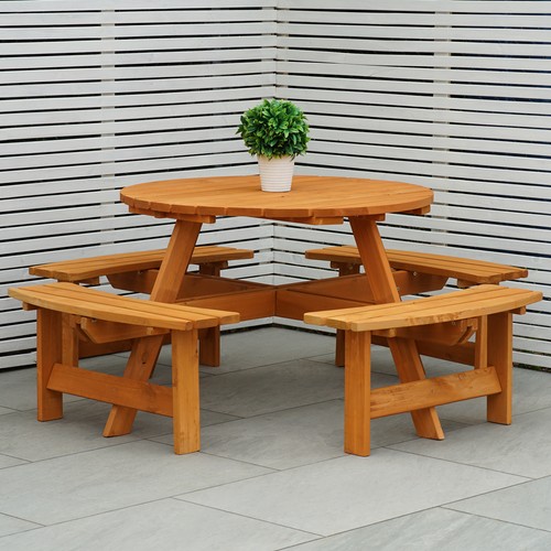 Outdoor seater round bench - outdoor,
