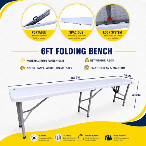 Bench foldable and - portable,