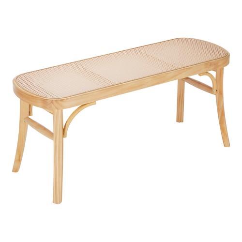 Vevor rattan bench wooden - rattan,