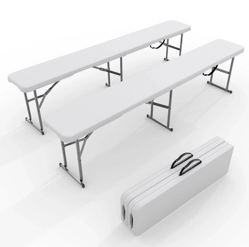 2pcs 6ft plastic folding - 2pcs,