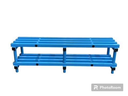 Plastic cloakroom bench x - plastic,