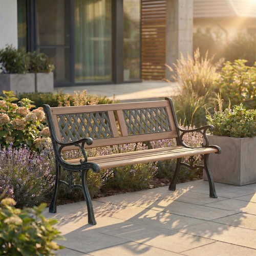 Garden bench twin cross - garden,