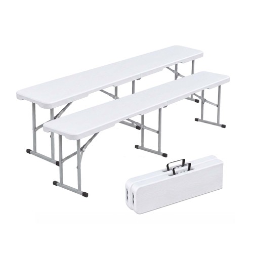2pcs 6ft plastic folding - 2pcs,