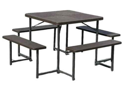 Square picnic table - -, 8