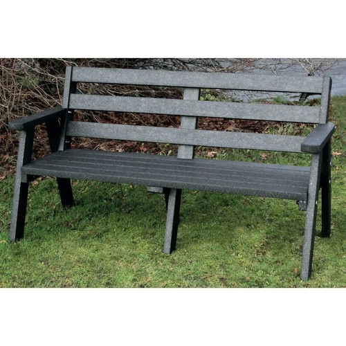 Adult sloping three seat bench - sloping,